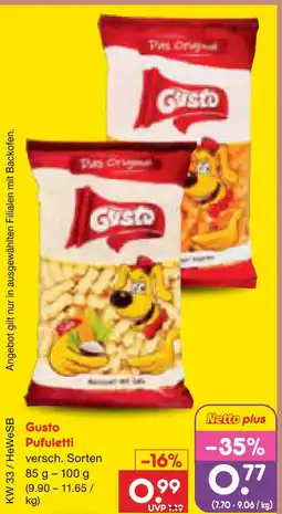 Netto Marken-Discount Gusto pufuleti Angebot