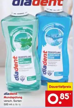 Netto Marken-Discount Diadent mundspülung anti-bakteriell Angebot