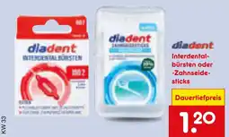 Netto Marken-Discount Diadent interdentalbürsten oder -zahnseidesticks Angebot