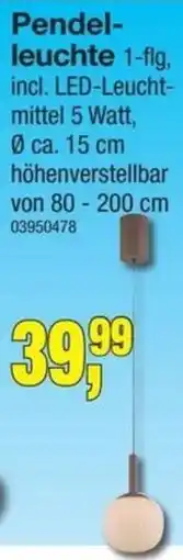 Möbelfundgrube Pendelleuchte Angebot