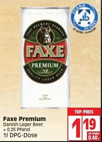 Edeka Faxe Premium 1L Angebot