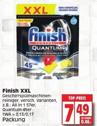 Edeka Finish XXL Geschirrspülmaschinenreiniger Angebot