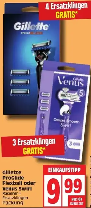 Edeka Gillette ProGlide Flexball oder Venus Swirl Angebot