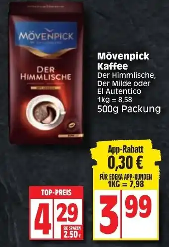 Edeka Mövenpick Kaffee 500g Angebot