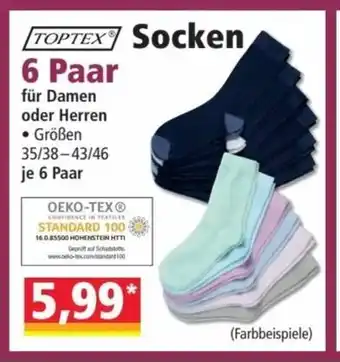 Norma Toptex Socken 6 Paar Angebot