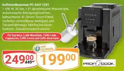Globus PROFI COOK Kaffeevollautomat PC-KAV 1281 Angebot