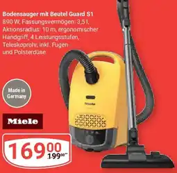 Globus Miele Bodensauger mit Beutel Guard S1 Angebot