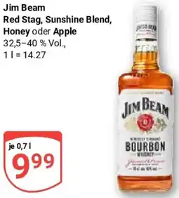 Globus Jim Beam Red Stag, Sunshine Blend, Honey oder Apple Angebot