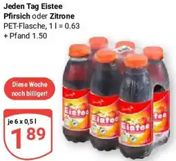 Globus Jeden Tag Eistee Pfirsich oder Zitrone Angebot