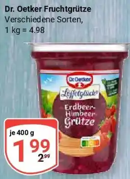 Globus Dr. Oetker Fruchtgrütze Angebot