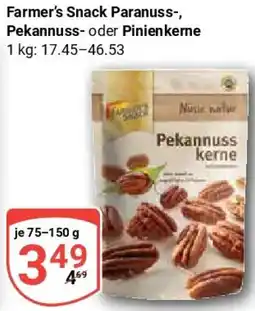 Globus Farmer's Snack Paranuss-, Pekannuss- oder Pinienkerne Angebot