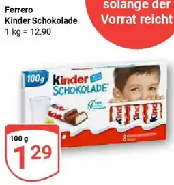 Globus Ferrero Kinder Schokolade Angebot
