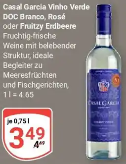 Globus Casal Garcia Vinho Verde DOC Branco, Rosé oder Fruitzy Erdbeere Angebot
