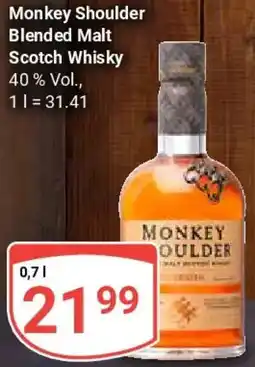 Globus Monkey Shoulder Blended Malt Scotch Whisky Angebot