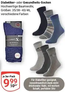 Globus Diabetiker- oder Gesundheits-Socken Angebot