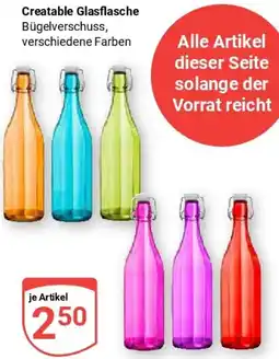 Globus Creatable Glasflasche Angebot