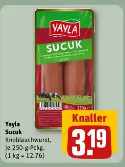 REWE Yayla Sucuk Angebot