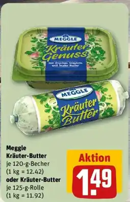 REWE Meggle Kräuter-Butter oder Kräuter-Butter Angebot
