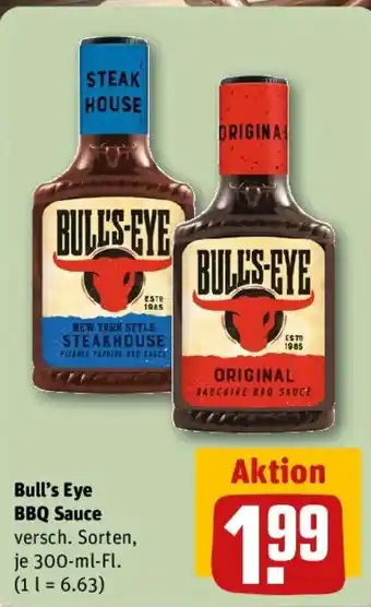 REWE Bull's Eye BBQ Sauce Angebot