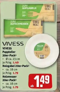 REWE VIVESS Pappteller 20er-Pack Angebot