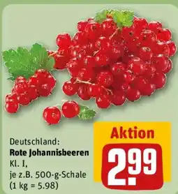 REWE Deutschland: Rote Johannisbeeren Angebot
