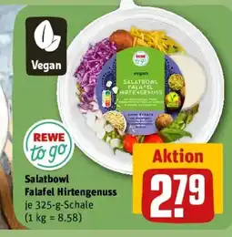 REWE REWE to go Salatbowl Falafel Hirtengenuss Angebot