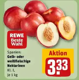 REWE REWE Beste Wahl Spanien: Gelb- oder weißfleischige Nektarinen Angebot