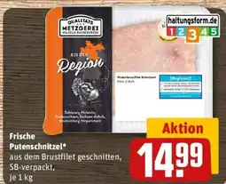REWE QUALITATS METZGEREI WILHELM BRANDENBURG Frische Putenschnitzel Angebot