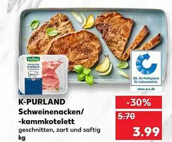 Kaufland K-purland Schweinenacken-kammkotelett Angebot