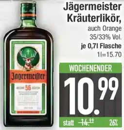 E-Center Jägermeister Kräuterlikör Angebot