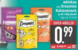 E-Center whiskas oder Dreamies Katzensnack Angebot