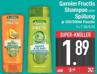 E-Center Garnier Fructis Shampoo oder Spülung Angebot