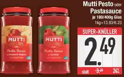 E-Center Mutti Pesto oder Pastasauce Angebot