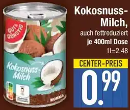E-Center GUT& GUNSTIG Kokosnuss Milch Angebot