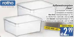 E-Center rotho Aufbewahrungsbox Clear Angebot