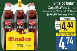 E-Center Sinalco Cola, Cola Mix oder Limo Angebot