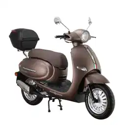 Netto Marken-Discount Alpha Motors Motorroller Cappucino 50 ccm 45 km/h EURO 5 mattbraun inkl. Topcase Angebot