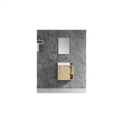 Netto Marken-Discount Sanotechnik Cloud 55x60cm braun Unterschrank + WT + Spiegel - versch. Auführungen Angebot