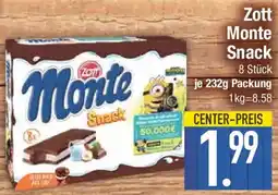 E-Center Zott Monte Snack Angebot