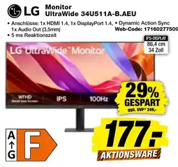 expert Techno Land LG Monitor UltraWide 34U511A-B.AEU Angebot