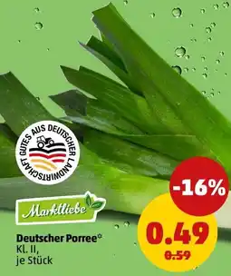 PENNY Deutscher Porree Angebot