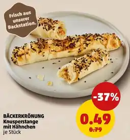 PENNY BÄCKERKRÖNUNG Knusperstange mit Hähnchen Angebot