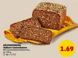 PENNY BÄCKERKRÖNUNG Vollkorn-Sonnenbatzen Angebot