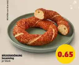 PENNY BÄCKERKRÖNUNG Sesamring Angebot