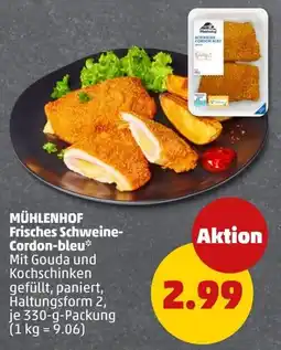 PENNY MÜHLENHOF Frisches Schweine-Cordon-bleu Angebot