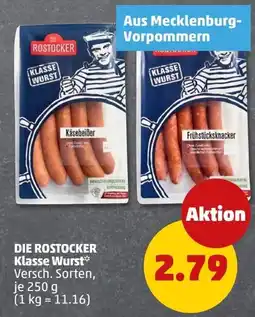 PENNY DIE ROSTOCKER Klasse Wurst Angebot