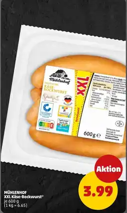 PENNY MÜHLENHOF XXL Käse-Bockwurst Angebot