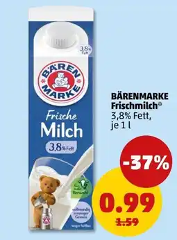 PENNY BÄRENMARKE Frischmilch* Angebot
