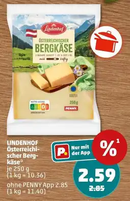 PENNY LINDENHOF Österreichischer Bergkäse Angebot