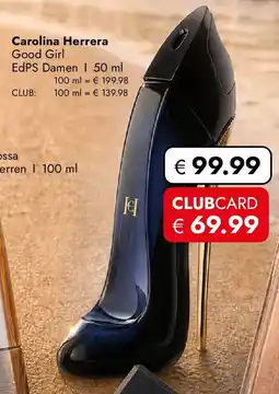 Travel Free Carolina Herrera Good Girl EdPS Damen Angebot